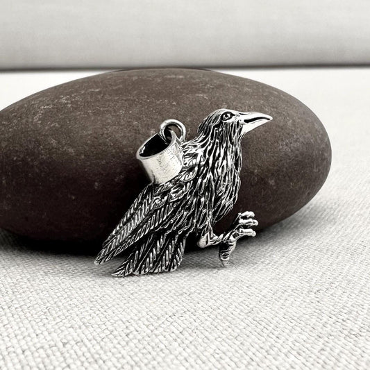 Raven Crow Viking Odin Bird Pendant/Necklace