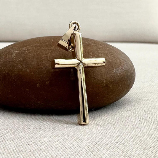 Brass Cross Christian Jesus Christ Crucifix Pendant/Necklace