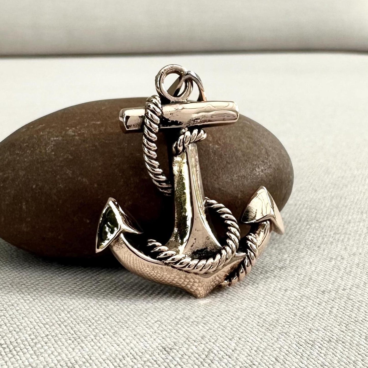 Bronze Anchor Pirate Sailor Amulet Pendant/Necklace