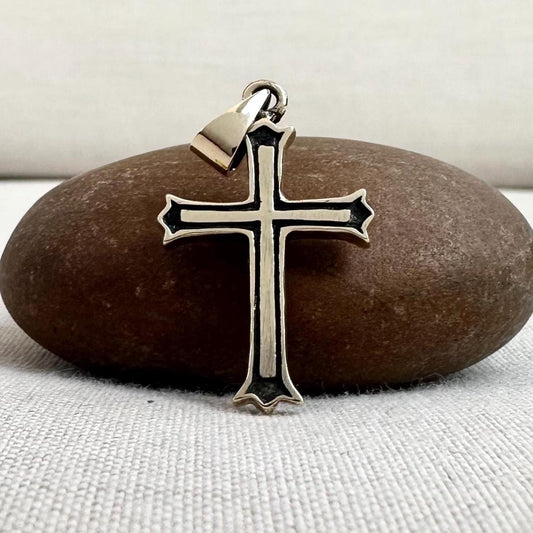 Brass Cross Christian Jesus Crucifix Pendant/Necklace