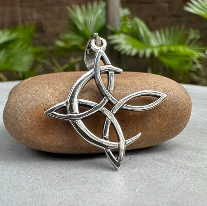 Witch's Knot Crescent Moon Pendant/Necklace