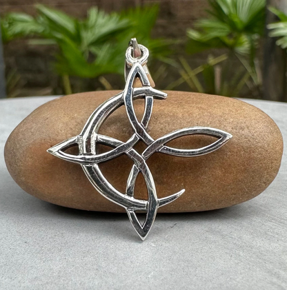 Witch's Knot Crescent Moon Pendant/Necklace