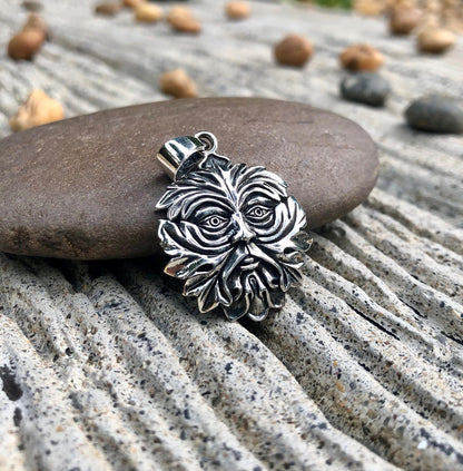 Green Man Celtic Oak King Pendant/Necklace