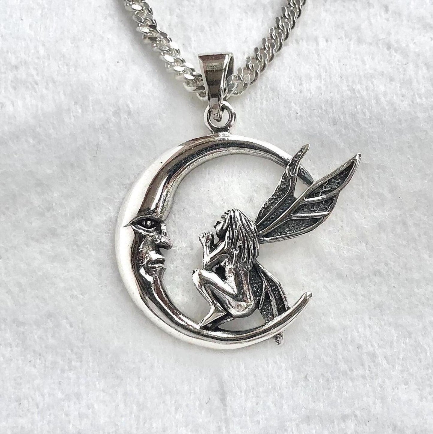 Crescent Moon Fairy Celtic Pendant/Necklace