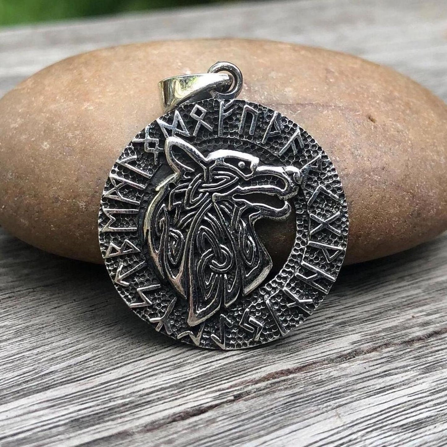 Fenrir Viking Wolf Pendant/Necklace