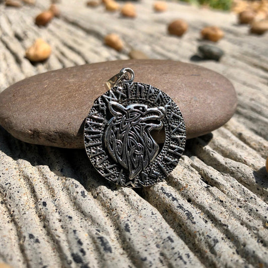 Fenrir Viking Wolf Pendant/Necklace