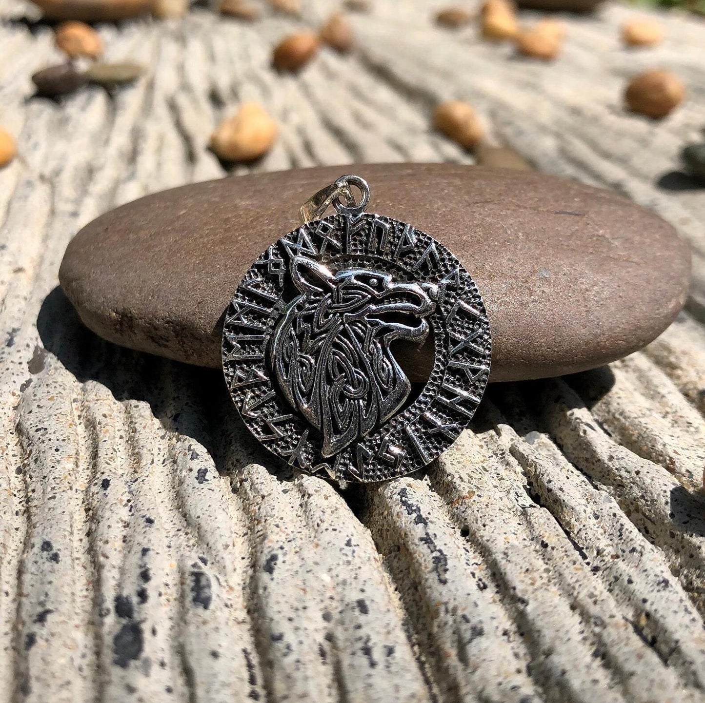 Fenrir Viking Wolf Pendant/Necklace