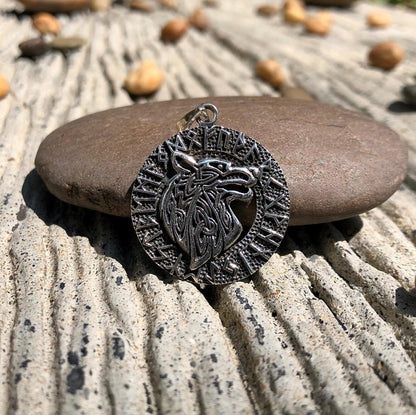 Fenrir Viking Wolf Pendant/Necklace