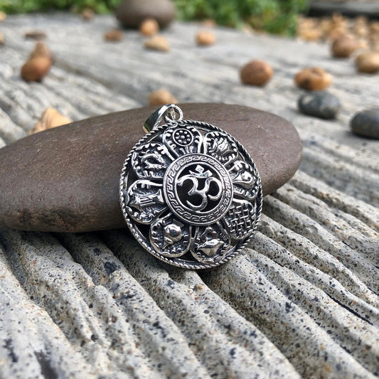 Ohm Mandala Buddhism Hindi Pendant/Necklace