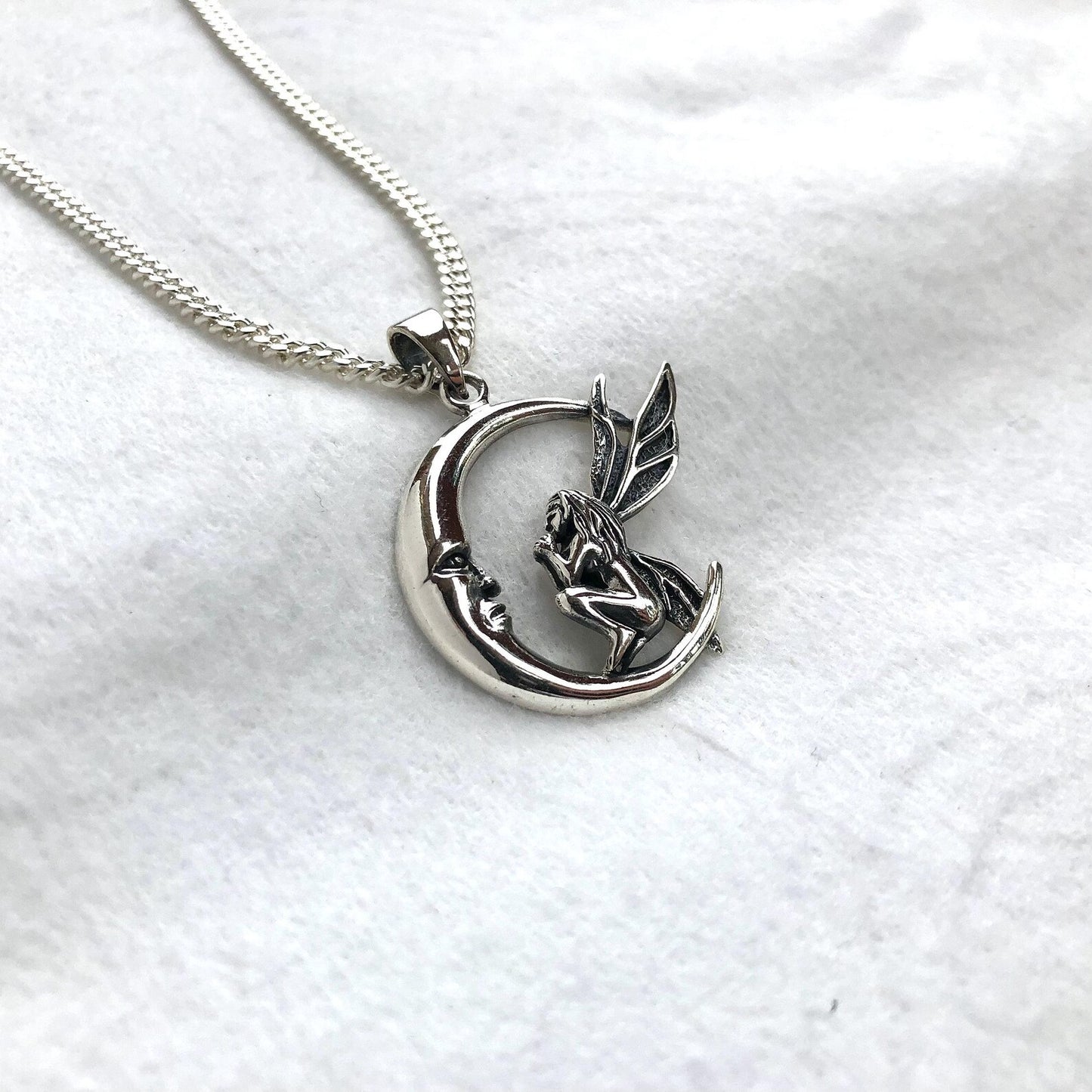 Crescent Moon Fairy Celtic Pendant/Necklace