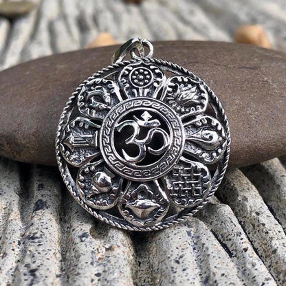 Ohm Mandala Buddhism Hindi Pendant/Necklace