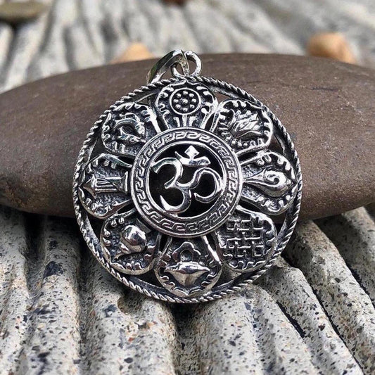 Ohm Mandala Buddhism Hindi Pendant/Necklace