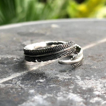 Eagle Feather Wings Ring