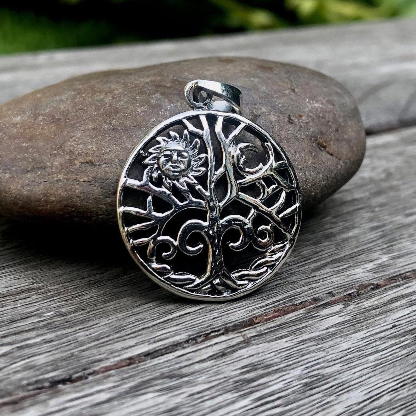 Tree of Life Sun Moon Viking Yggdrasil Pendant/Necklace