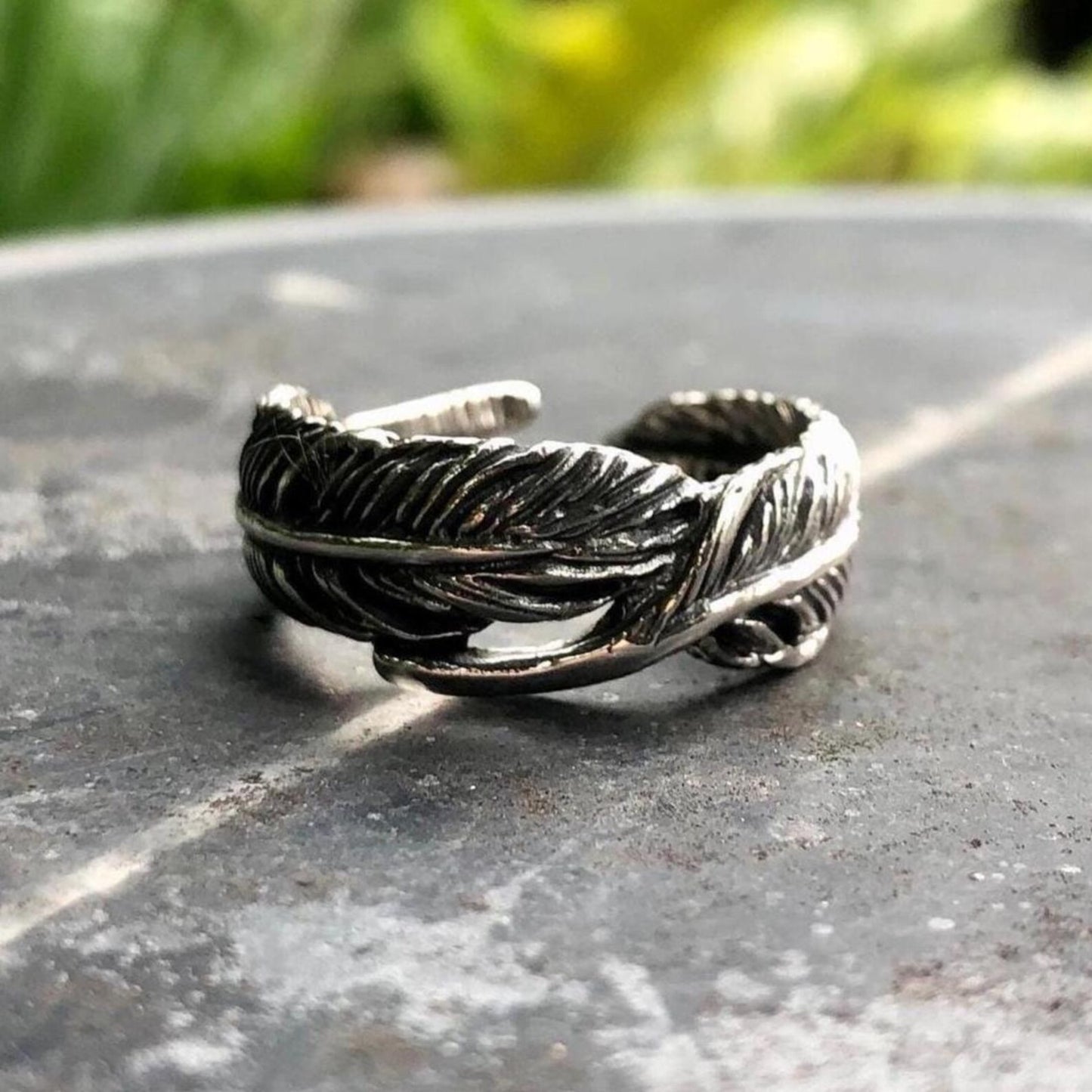 Bird Feather Eagle Native American Ring