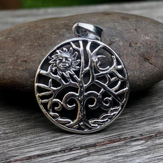 Tree of Life Sun Moon Viking Yggdrasil Pendant/Necklace