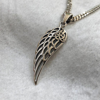 Angel Wing Feather Pendant/Necklace