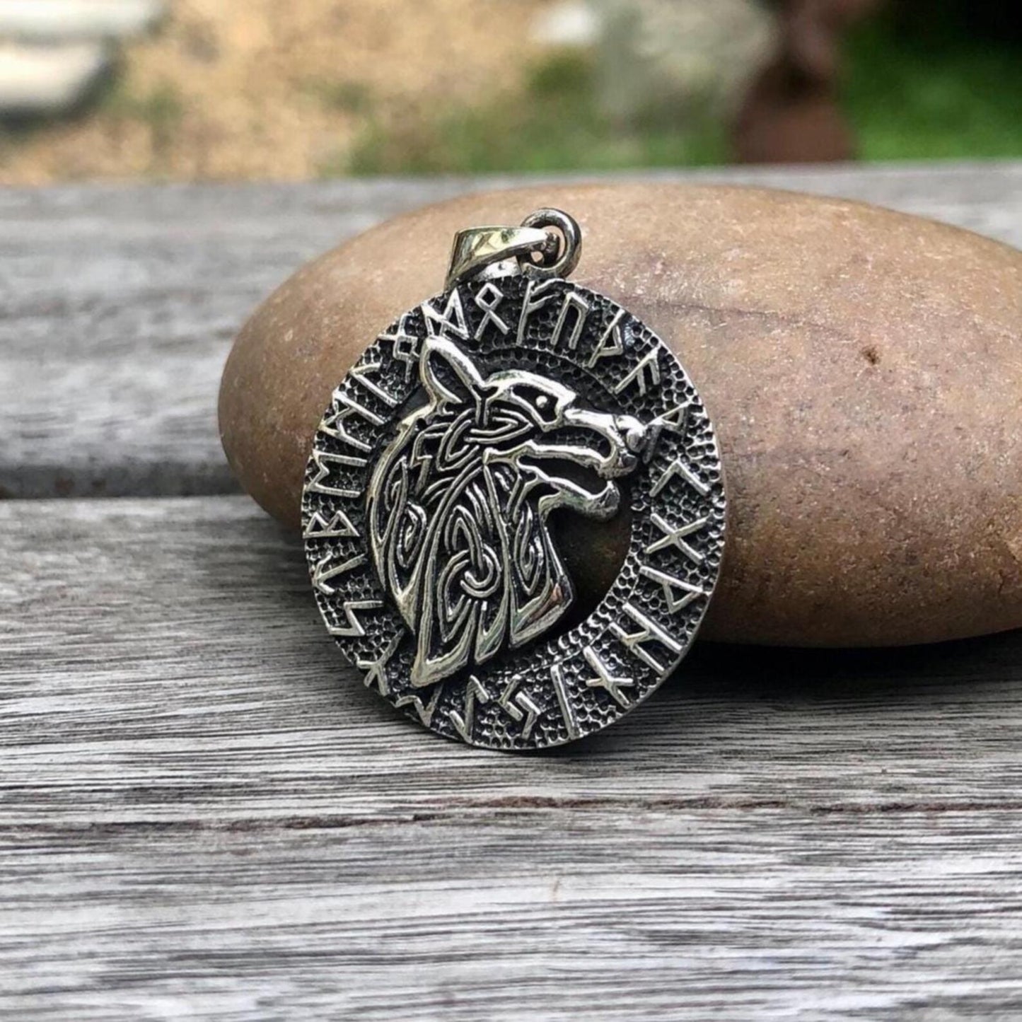 Fenrir Viking Wolf Pendant/Necklace