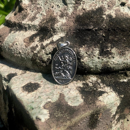 Archangel Saint Michael Christian Guardian Angel Pendant/Necklace