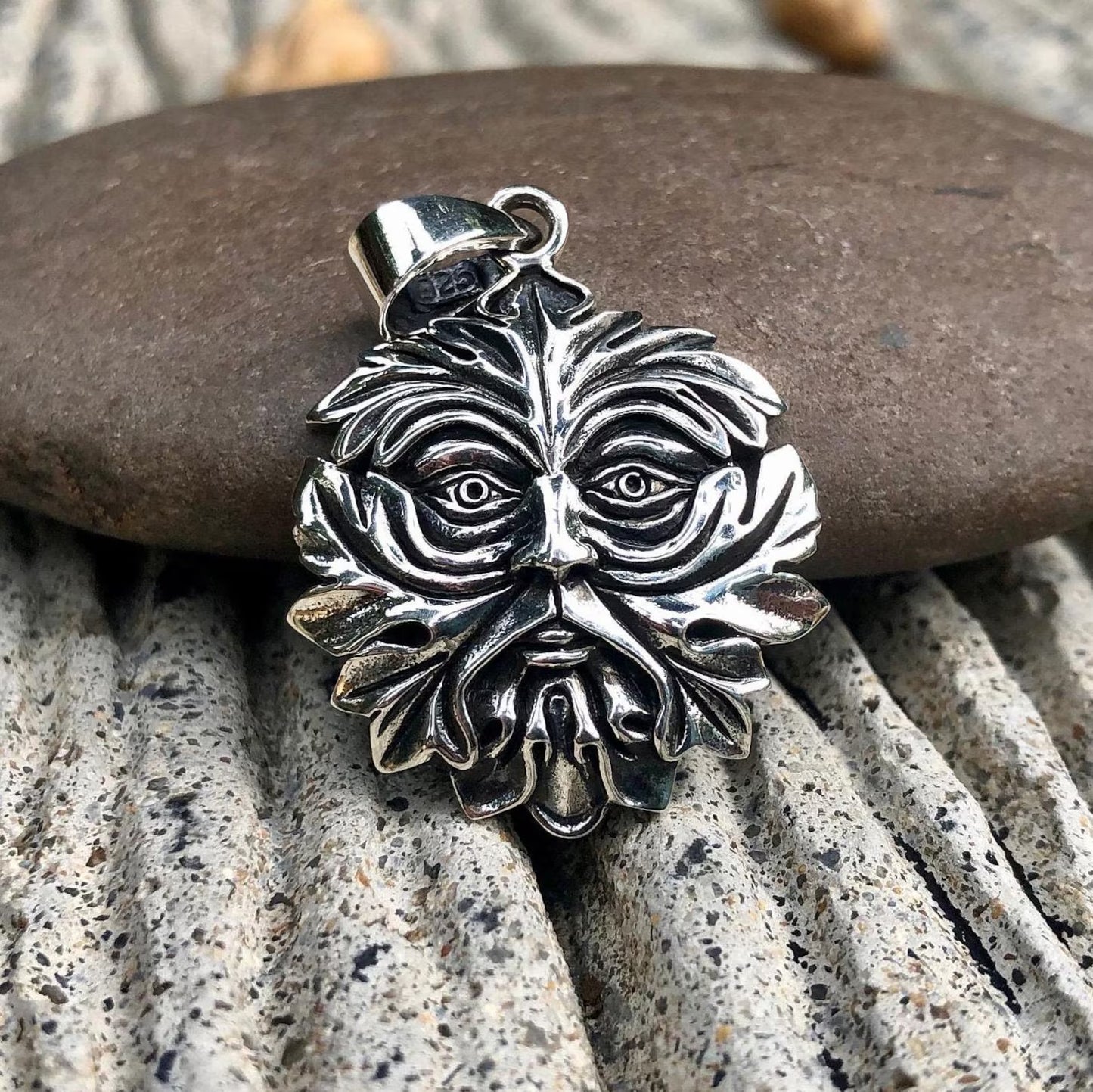 Green Man Celtic Oak King Pendant/Necklace
