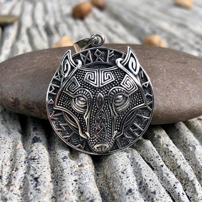 Fenrir Viking Wolf Pendant/Necklace