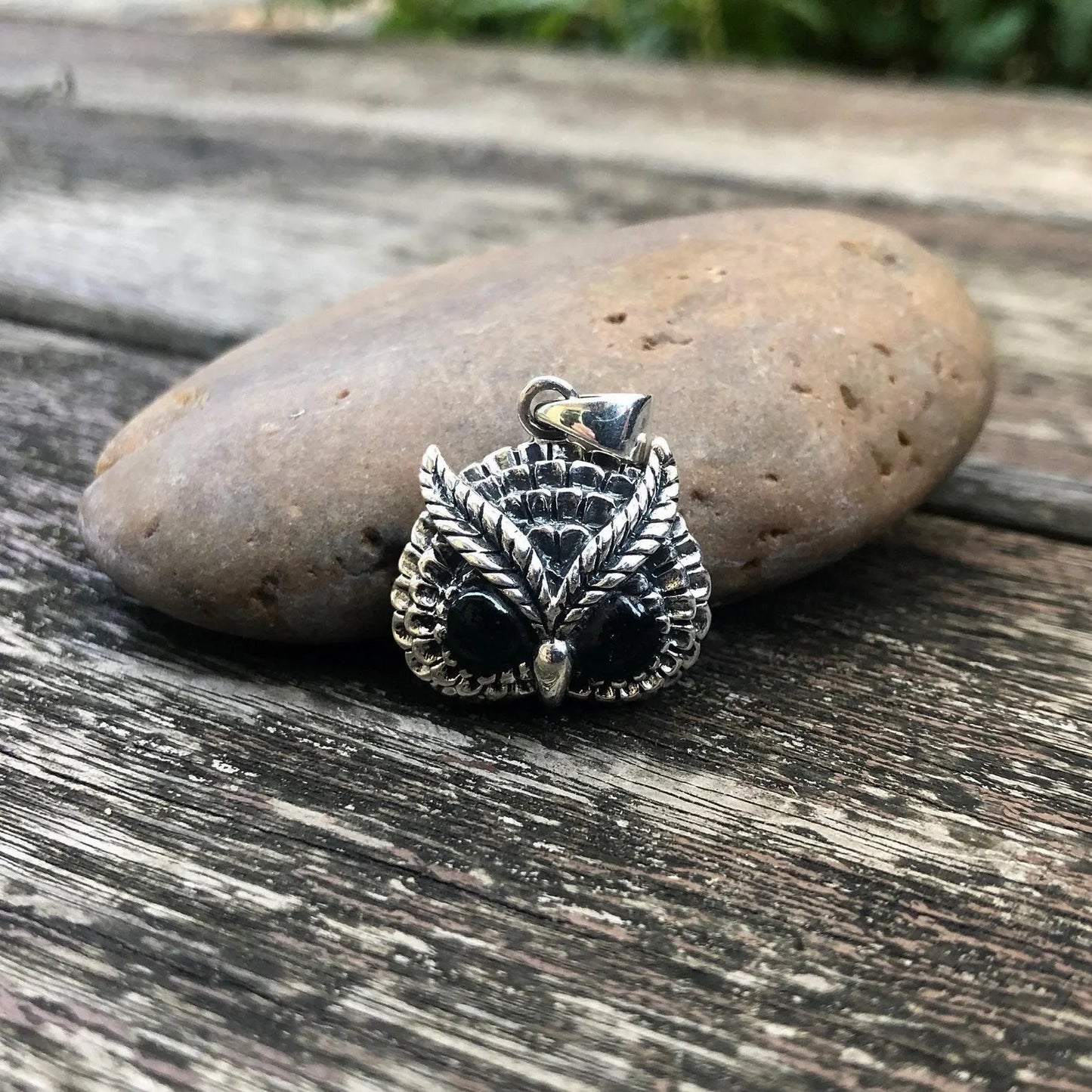 Owl Onyx Stone Pendant/Necklace