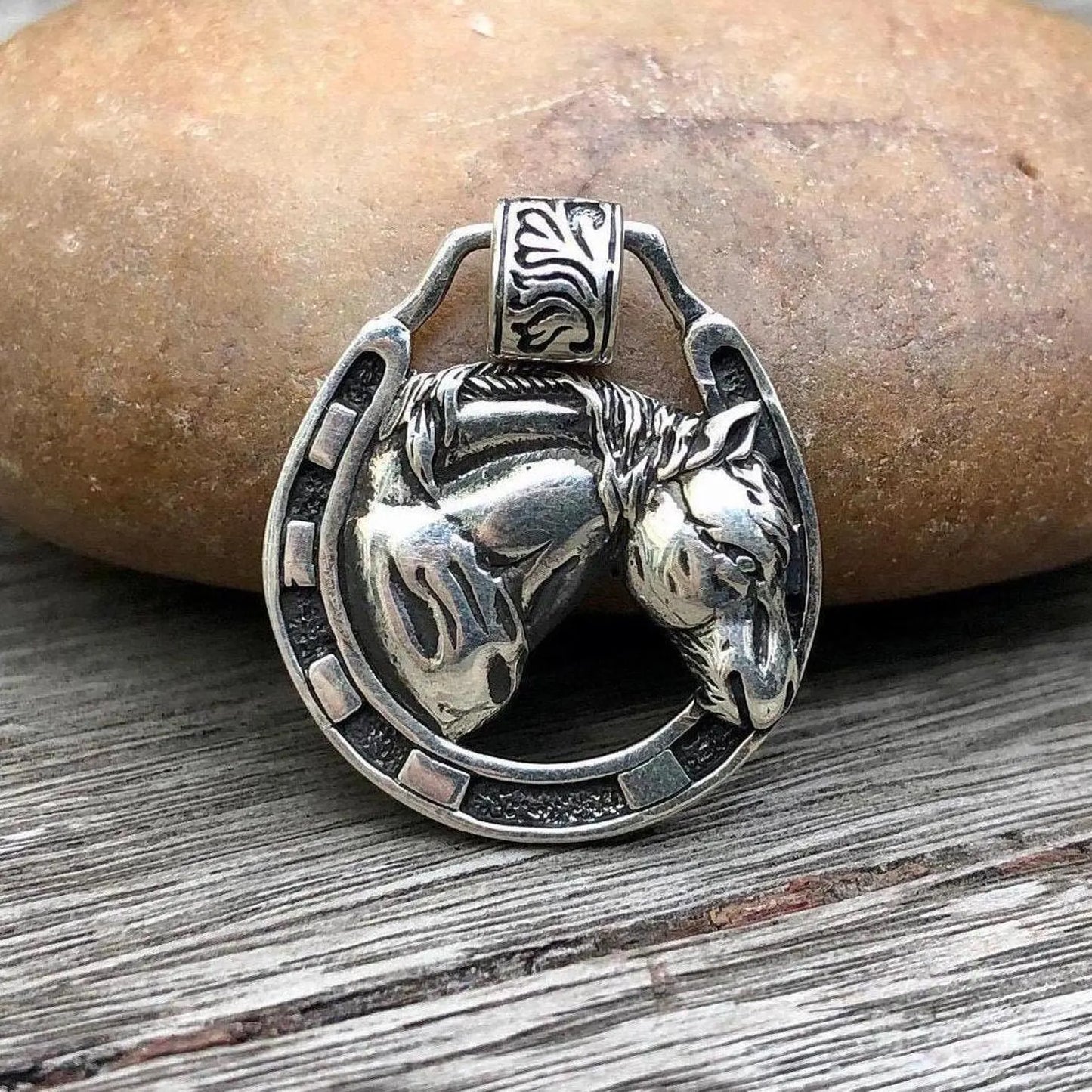 Horseshoe Lucky Charm Pendant
