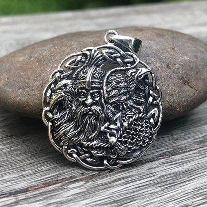 Odin's Raven Viking Pendant/Necklace