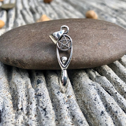 Triple Moon Goddess Pendant/Necklace
