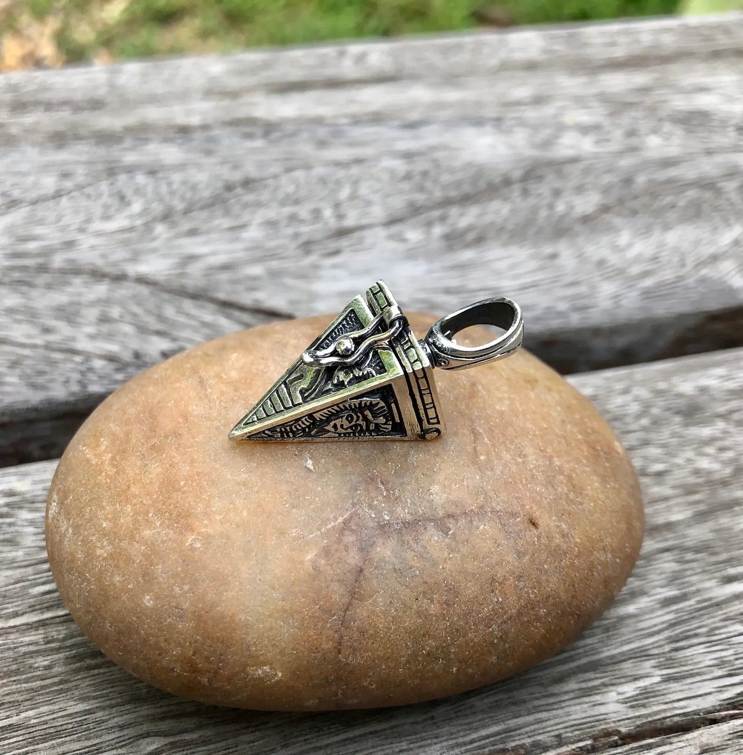 Egyptian Pyramid Pharaoh Locket Pendant/Necklace