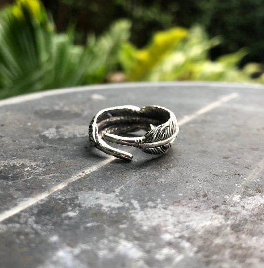 Bird Feather Eagle Native American Ring