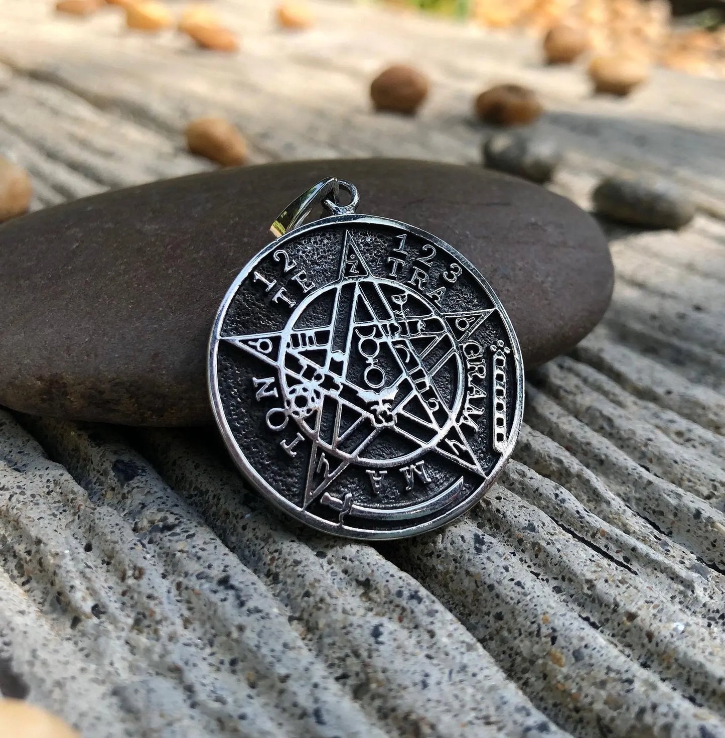 Tetragrammaton Pentagram YHVH Hebrew Pendant/Necklace