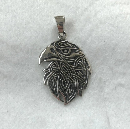 Raven Crow Viking Odin Bird Pendant/Necklace