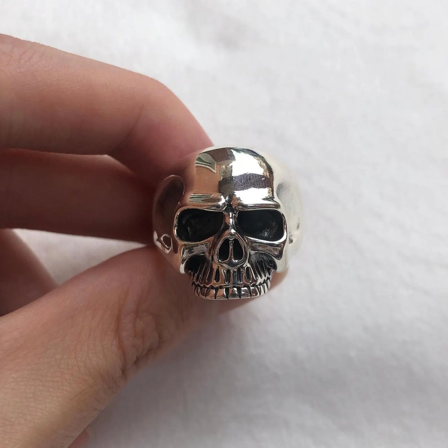 Heavy Skull Gothic Skeleton Ring