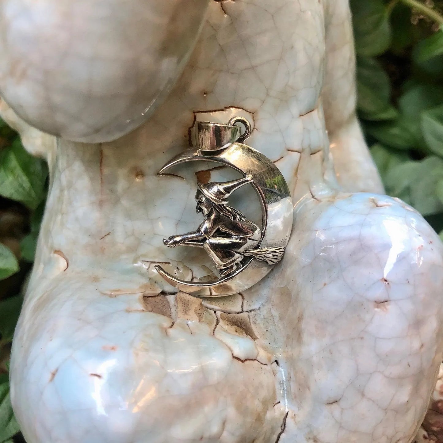 Witch Crescent Moon Pendant/Necklace