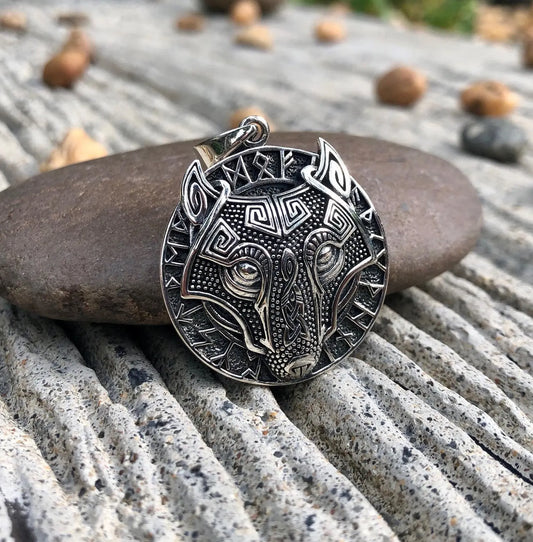 Fenrir Viking Wolf Pendant/Necklace