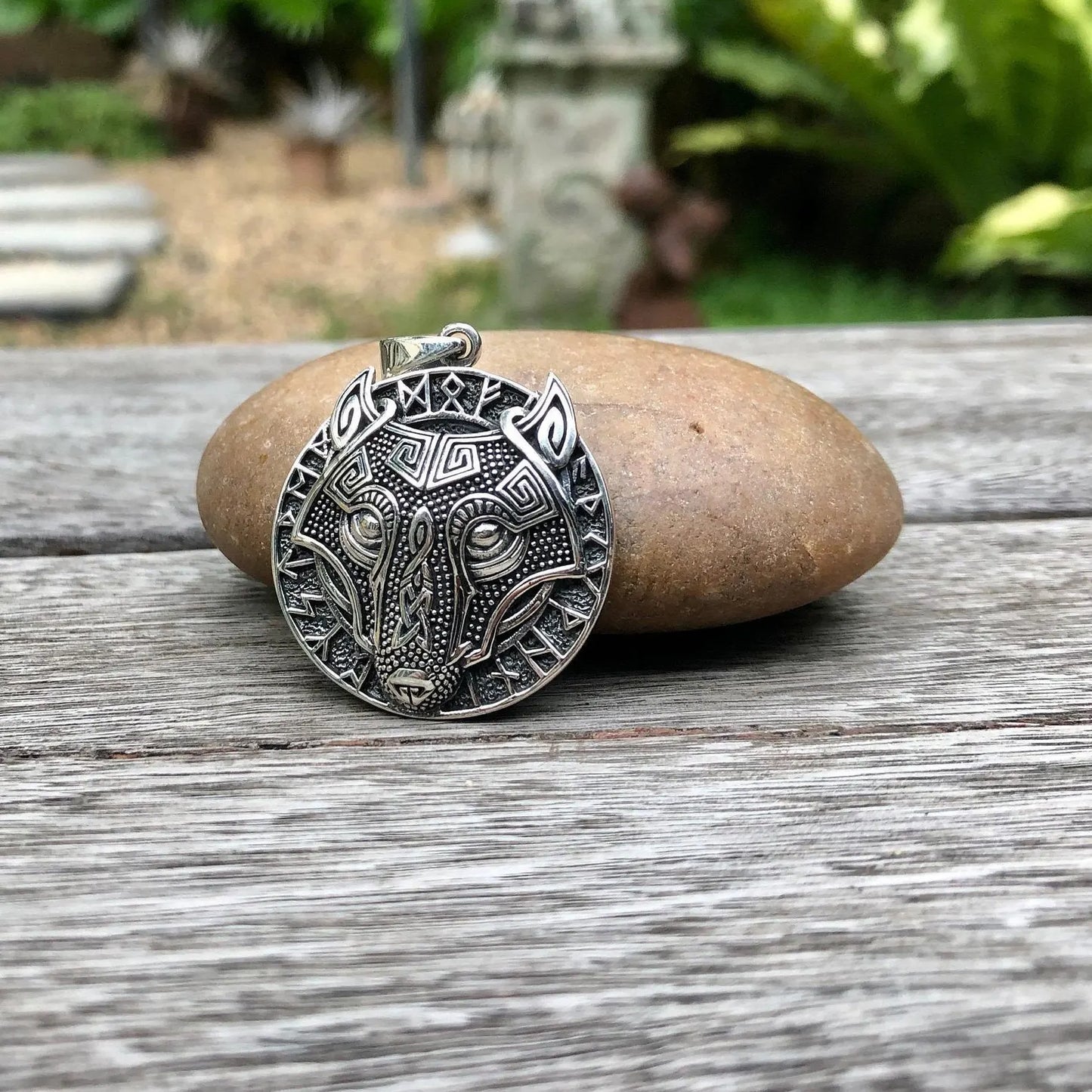 Fenrir Viking Wolf Pendant/Necklace