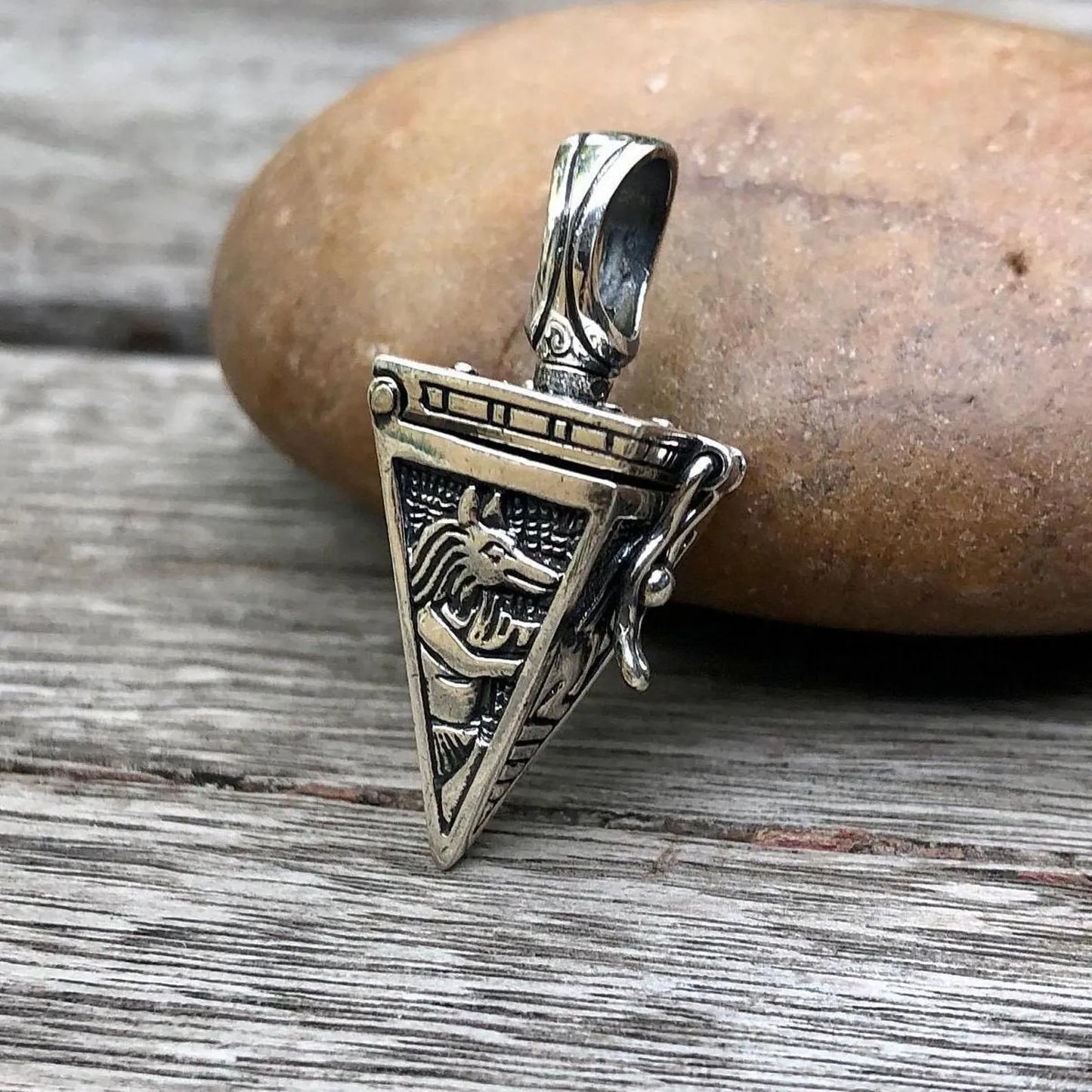 Egyptian Pyramid Pharaoh Locket Pendant/Necklace