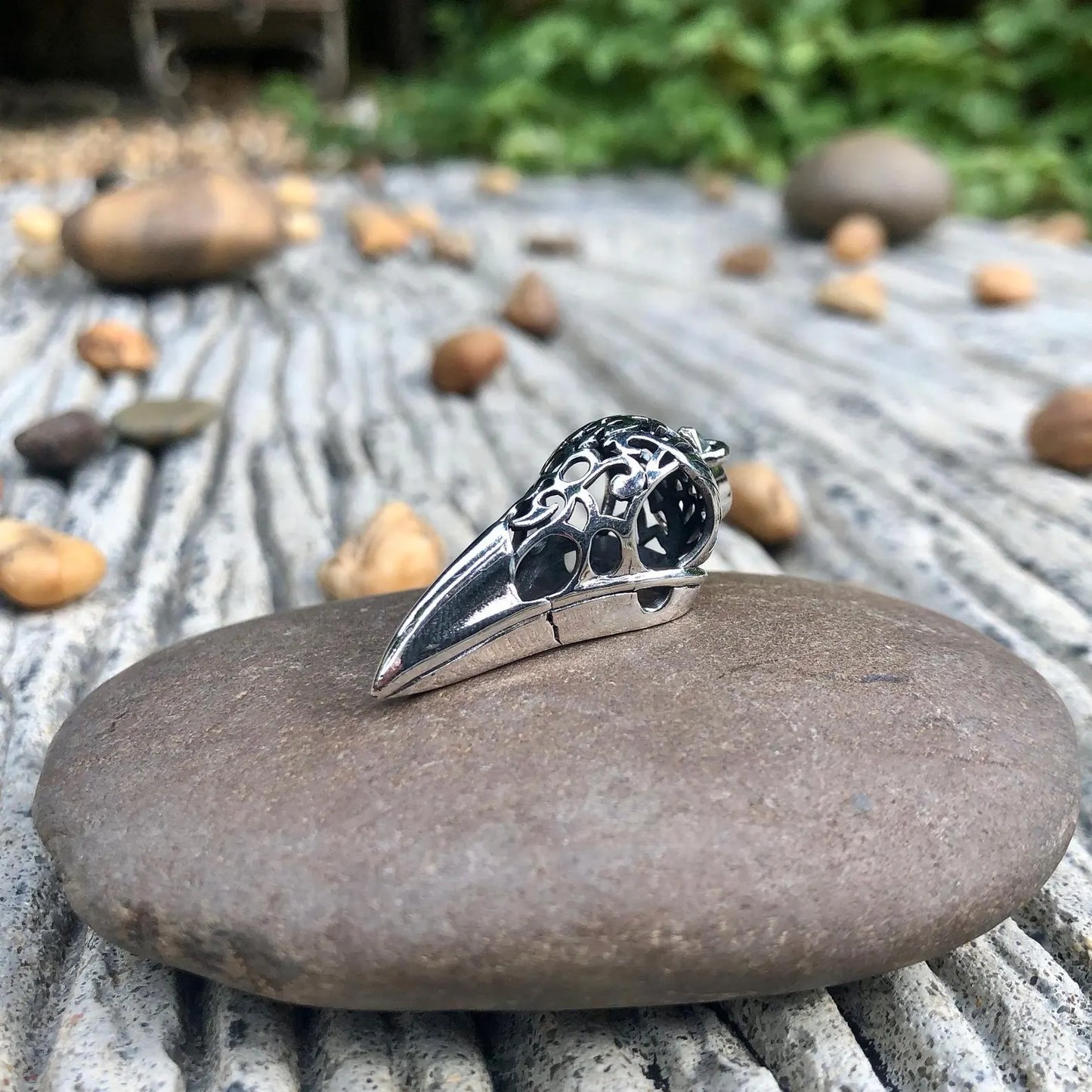 Raven Skull Viking Odin's Bird Pendant/Necklace