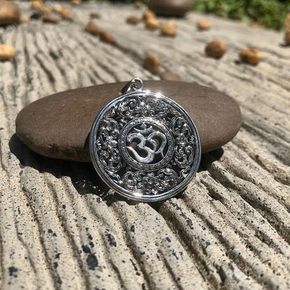 Ohm Mandala Buddhism Hindi Pendant/Necklace