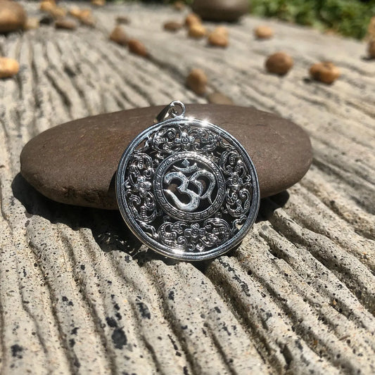 Ohm Mandala Buddhism Hindi Pendant/Necklace