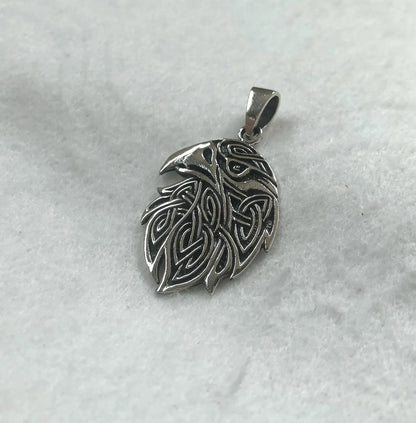 Raven Crow Viking Odin Bird Pendant/Necklace