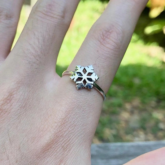 Snowflakes Snow Crystal Ring