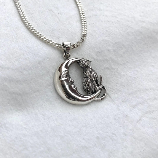 Crescent Moon Wiccan Pendant/Necklace