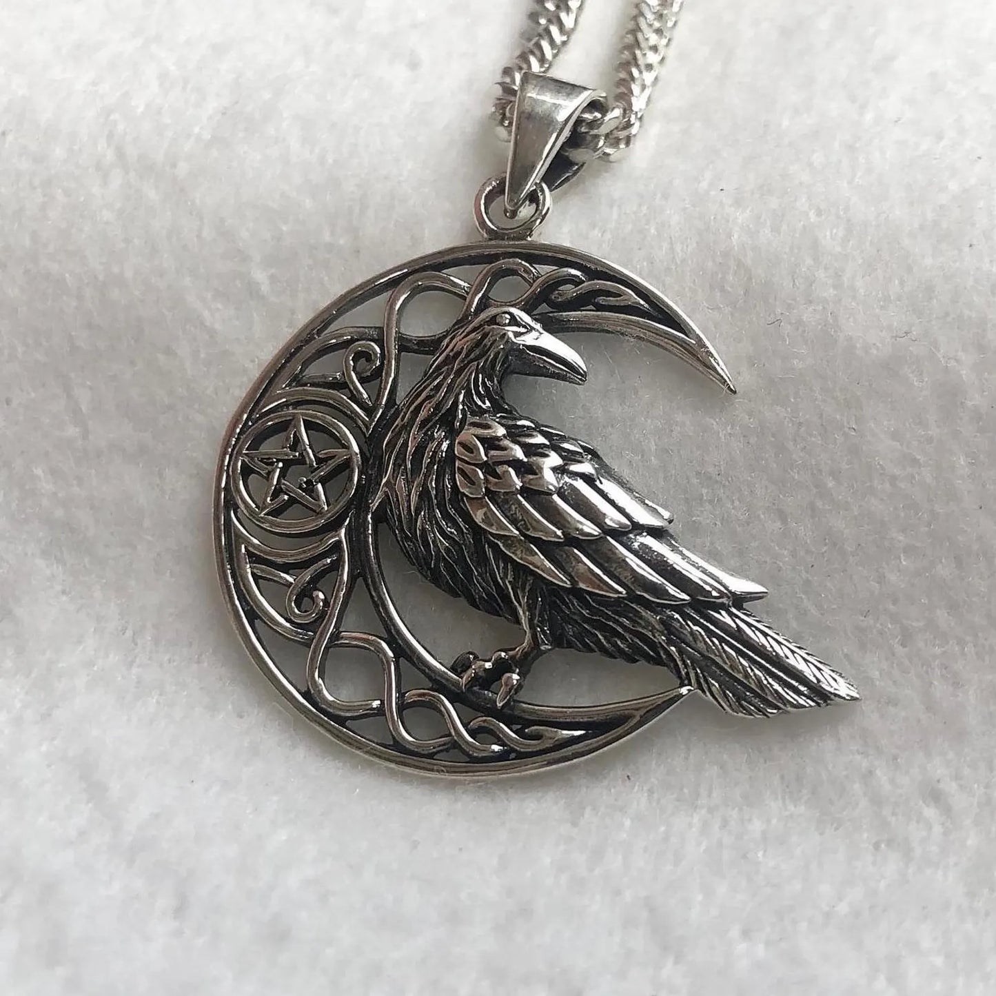 Odin's Raven Viking Crow Pendant/Necklace