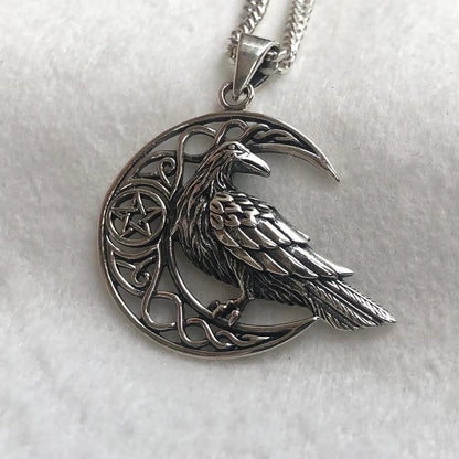Odin's Raven Viking Crow Pendant/Necklace