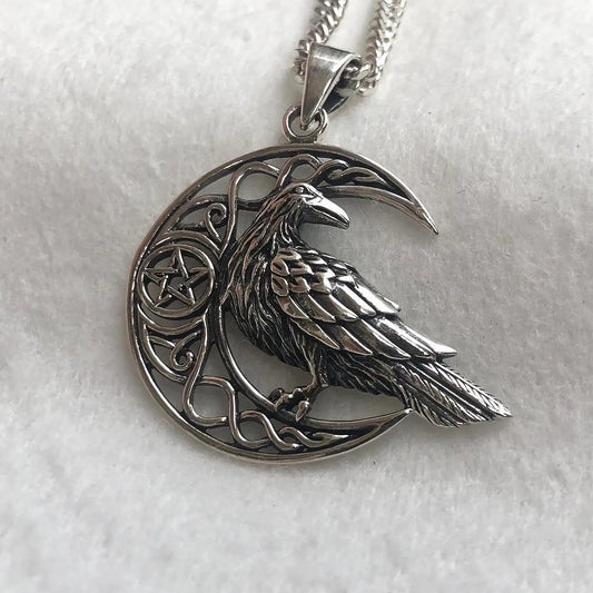 Odin's Raven Viking Crow Pendant/Necklace
