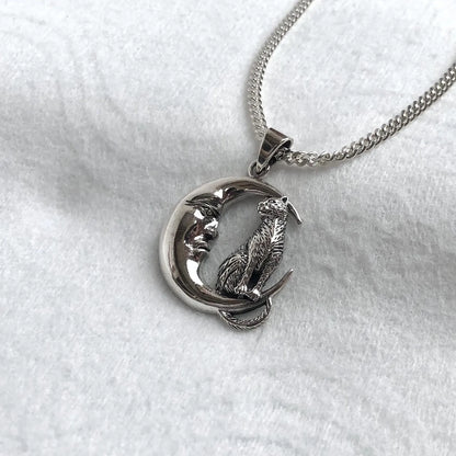 Crescent Moon Wiccan Pendant/Necklace