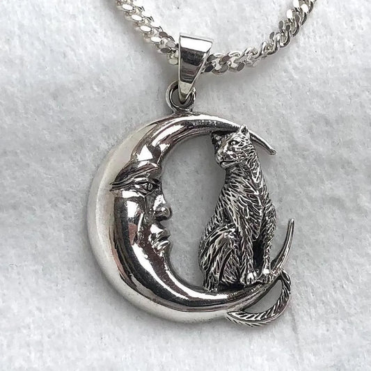 Crescent Moon Wiccan Pendant/Necklace