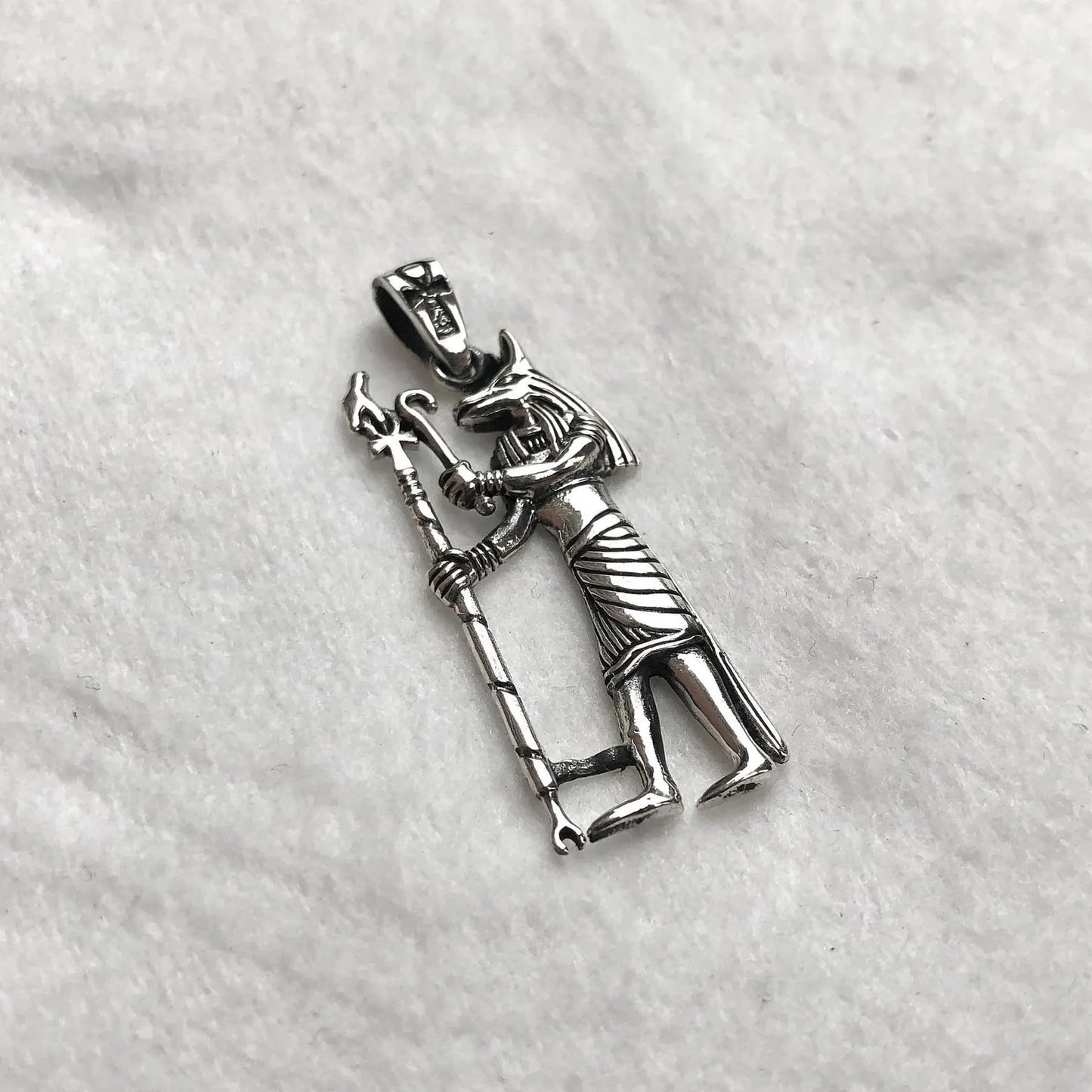 Anubis Egyptian God Jackal Deity Pendant/Necklace